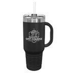 Slightly Off Course - 40 oz. Travel Mug with Snap Lid & Straw