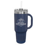 Slightly Off Course - 40 oz. Travel Mug with Snap Lid & Straw