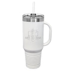 Slightly Off Course - 40 oz. Travel Mug with Snap Lid & Straw